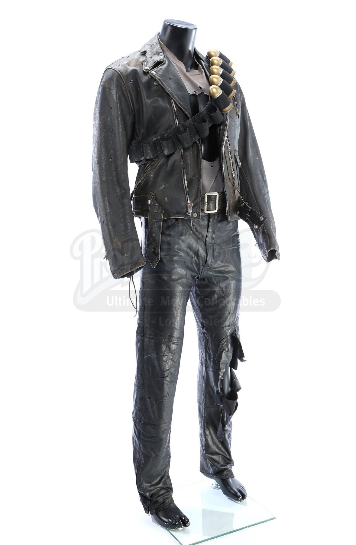 HiFacon Terminator 2 Judgment Day Schwarzenegger Black Leather Jacket at Men's Clothing store HiFacon Terminator 2 Judgment Day Schwarzenegger Black Leather Jacket at Men's Clothing store