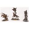 Image 1 : Collection Of 3 Frederic Remington Bronzes
