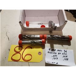 End Mill 3/4" regrinded by CNC (.652 - .713 - .714 - .738)