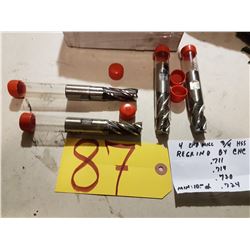 End Mill 3/4" regrinded by CNC (.711 - .714 - .720 - .724)