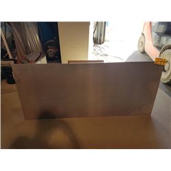 Aluminum Plate 62"1/2 x 28" (around 3/16")