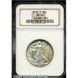 1918-S[50C] MS64 NGC.