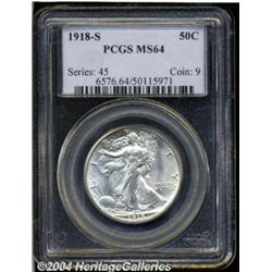 1918-S[50C] MS64 PCGS.