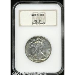 1920-S[50C] MS64 NGC.