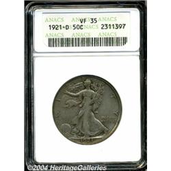 1921-D[50C] VF35 ANACS.