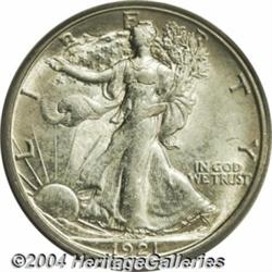 1921-D[50C] AU55 PCGS.