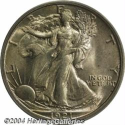 1921-S[50C] MS62 PCGS.