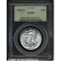 1934-D[50C] MS65 PCGS.