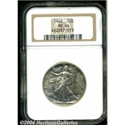 1942[50C] MS64 NGC.