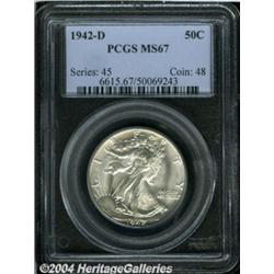 1942-D[50C] MS67 PCGS.