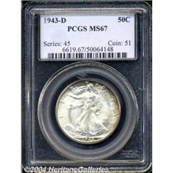 1943-D[50C] MS67 PCGS.