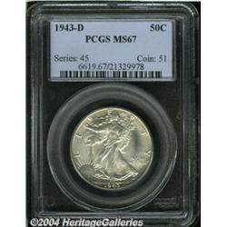 1943-D[50C] MS67 PCGS.