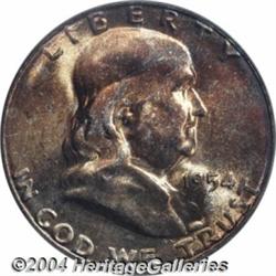 1954-S[50C] MS66 Full Bell Lines PCGS.