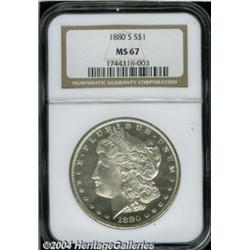 1880-S[S$1] MS67 NGC.