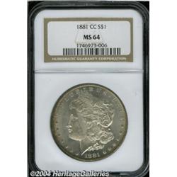 1881-CC[S$1] MS64 NGC.