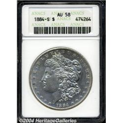1884-S[S$1] AU58 ANACS.