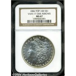 1886[S$1] Doubled Die Reverse Arrows MS67 NGC.