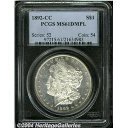 1892-CC[S$1] MS61 Deep Mirror Prooflike PCGS.