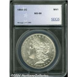 1893-CC $1 Morgan Dollar MS66 SEGS (MS65).