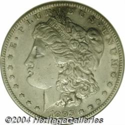 1893-S[S$1]--Cleaned--ANACS. AU Details, Net XF40.