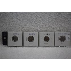 Canada Ten Cent Coins (4)