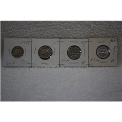 Canada Five Cent Coins (4)