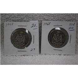 Canada Fifty Cent Coins (2)