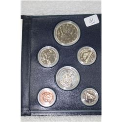 Canada Coin Set in Blue, Hard Cover Folder