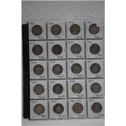 Canada Fifty Cent Coins (20)