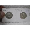 Image 1 : Canada Twenty-five Cent Coins (2)