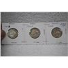 Image 1 : Canada Twenty-five Cent Coins (3)