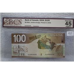 Canada One Hundred Dollar Bill