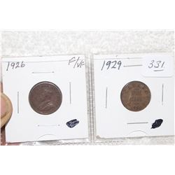 Canada One Cent Coins (2)