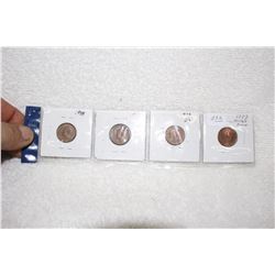 Canada One Cent Coins (4)