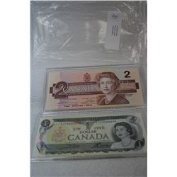 Canada's Last Dollar & Two Dollar Bills