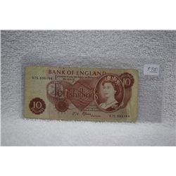 England Ten Shilling Note