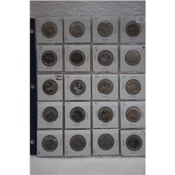 Canada Twenty-five Cent Coins (20)