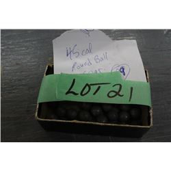 29 - 45 cal. Round Ball Cast Bullets