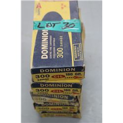 5 Boxes of 300 Savage Reloads - 180 grain