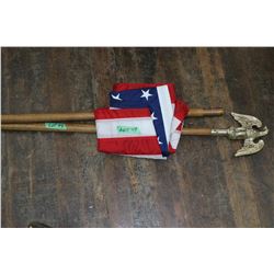 Eagle Top Flag Pole w/American Flag