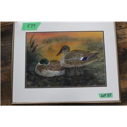 "The Mallards" Water Colour by Gladys Lim of Vancouver