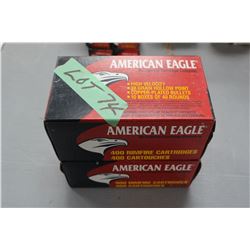 2 Bricks of 22 LR, 38 gr. Hollow Point