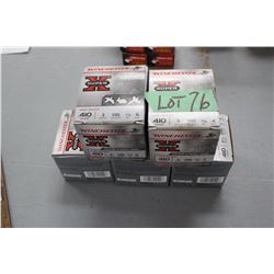 4 Boxes of 410 #4 Shot & 1 Box of  410 #6 Short