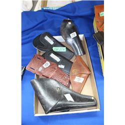 6 Leather Pistol Holders