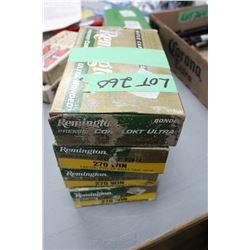 4 Boxes of 270 Winchester 140 gr. Boat Tail Factory Ammo