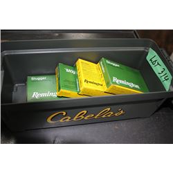 2 Boxes of 12 ga. Remington Slugger 3" Mag & 2 Boxes of 29 ga. Slugger 2 3/4" - In a Cabelas Ammo Ca