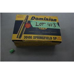 11 Rnds of 30-40 Krag, 180 gr. & 12 Rnds of 30.06 SPRG, 180 gr.