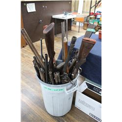 Barrel of Gun Barrels, Actions, Stocks - A PAL is required to bid on this lot.  We will not ship - M