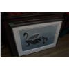 Image 2 : Framed Deer Print; Swans Print & Ducks Unlimited Dog Print
