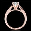 Image 2 : 1.25 CTW H-SI/I Certified Diamond Solitaire Ring 10K Rose Gold - REF-158A2X - 35006